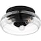 Quoizel Lucy Flush Mount 3 Lights Matte Black LCY1614MBK - alternate 2